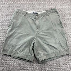 Columbia Sportswear Khaki Shorts Men 36 Brown Green Pockets Activewear Outdoors